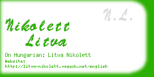 nikolett litva business card